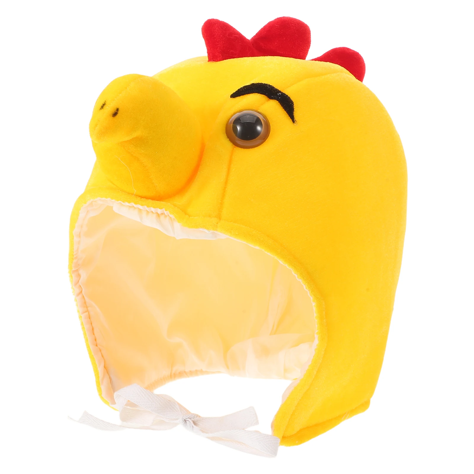 Kip Dierenhoofdband Zacht Geel Kleine Kuiken Hoed Feestmuts Kerstkostuum Cosplay Props Maat M Grappig Feesthoofddeksel