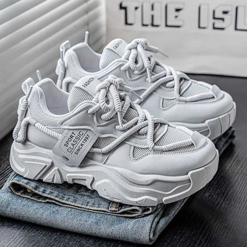 2025 Autumn Men's Sneakers Outdoor Comfortable Breathable Lightweight Platform Shoes New Fashion Designer Mens Casual Shoes