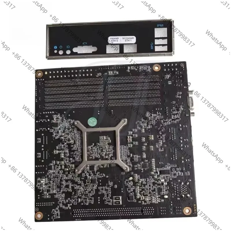 Mini ITX NAS Server Motherboard with CPU D-1521 2 RJ45 10G LAN IPMI DDR4 ECC RAM PCIe x16 Slot for MB10-DATTO-O7
