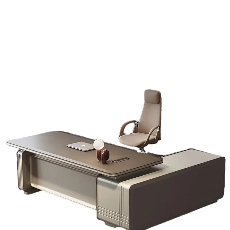 President In Charge Manager Table Chairs Large Light Luxury Modern Chairman Painted Office