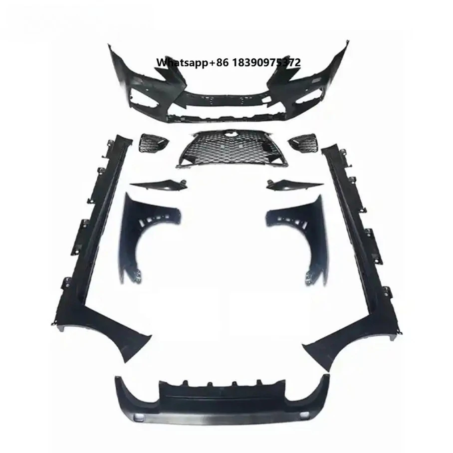 New Car Body Kit with Tow Hook Modified Front Bumper Grille Side Skirt Diffuser for 2014-2016 GSF F-SPORT