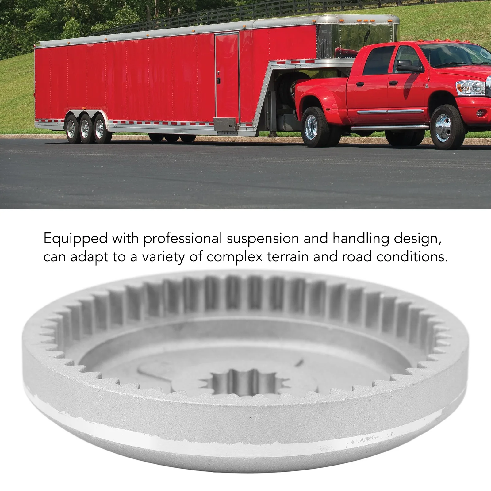 91mm Outer Diameter ATV Gear 51 Teeth ATV Gear High Strength Aluminum 91mm Outer Diameter Gear for 2000 to 3000lb ATV Winch