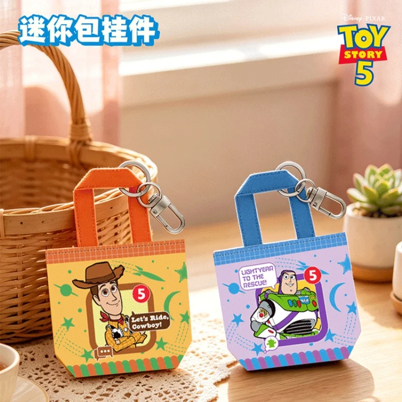 

Jiandong Wenchuang Disney Pixar Toy Story 5 Mini Bag Charm Authentic Blind Box Doll Keychain Backpack Pendant Decoration