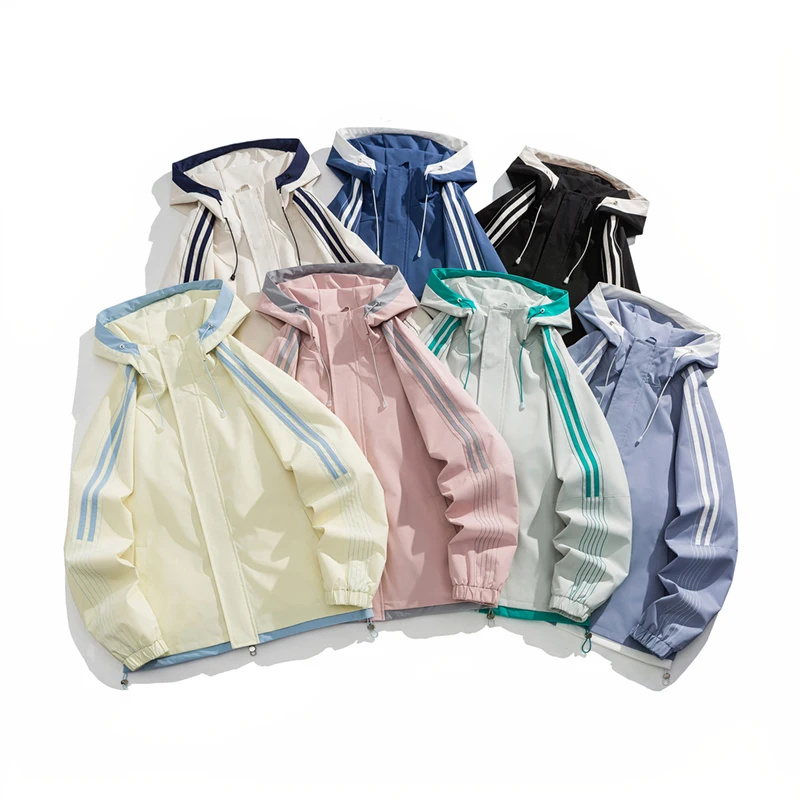 

Spring New Color Blo Hoodie Jaet Men Women Sli Teenagers Durable Polyester Fiber Regular Length Faionable Outerwear