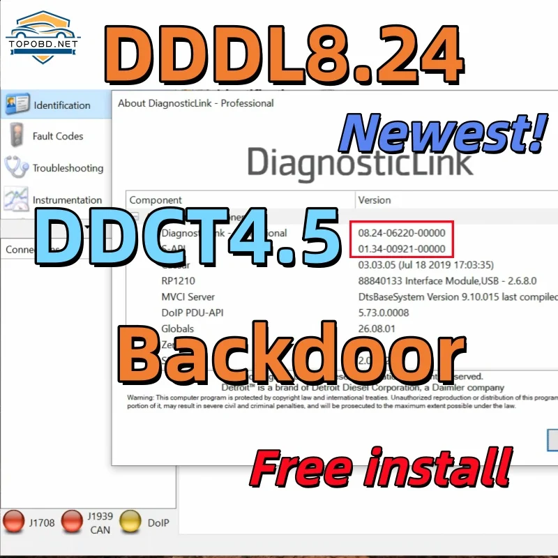Newest DDDL8.24 2026.07 dddl 8.24 professional Level 10 10 10 and dddl backdoor +dddl ddct v4.5 free install for one laptop