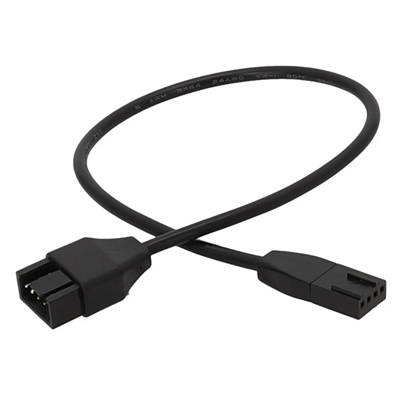 2Pcs Cooling Fan Extension Cable Computer Cooling Fan PWM Temperature Control 4-Pin Extension Cable Fan Extension Cable Durable