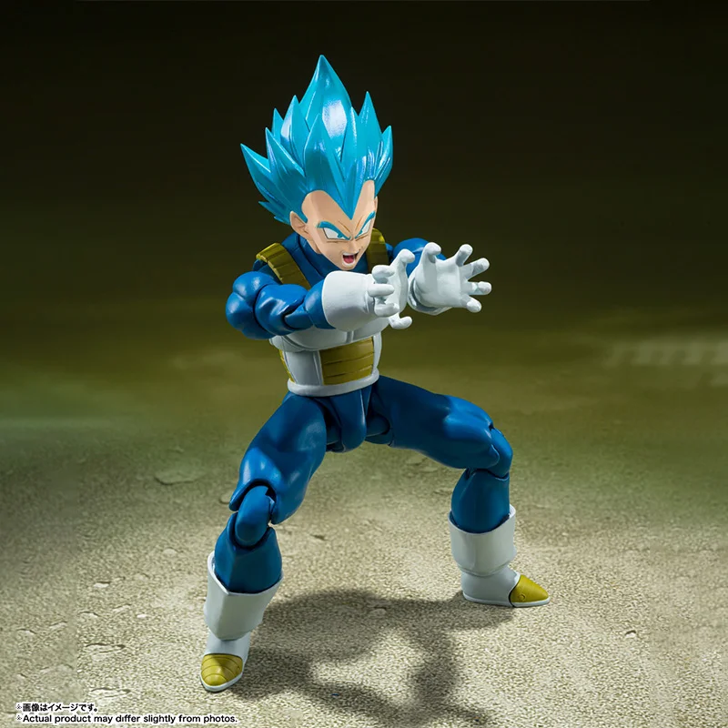 Bandai Genuine Dragon Ball Model Kit SHF Vegeta Unwavering Saiyan Pride Anime Action Figure Collection Model Boys Toys Gifts