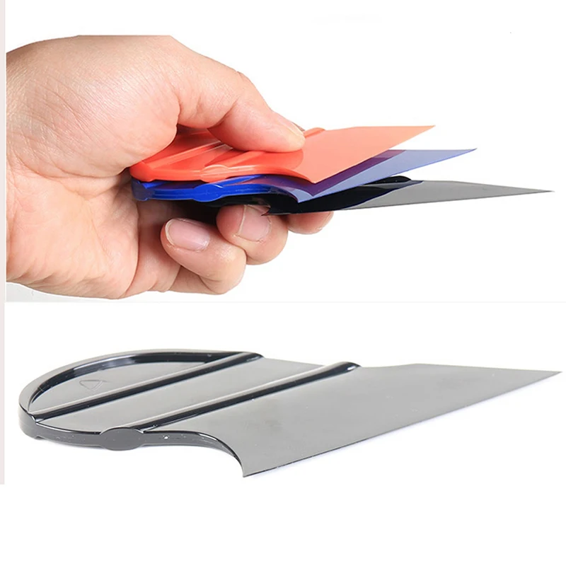 ALIWRAP 3PCS Vinyl Car Wrap Stick Squeegee Kit Different Hardness Scraper Window Tint Carbon Film Installation Edge Plug Tool
