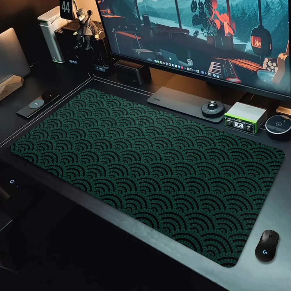 Wave Mause Pad Mouse Gaming Laptops Anime Mouse Pad 900 × 400 Gamer Cabinet Table Pads Rubber Mat Cute Desk Mat Deskmat Mausepad