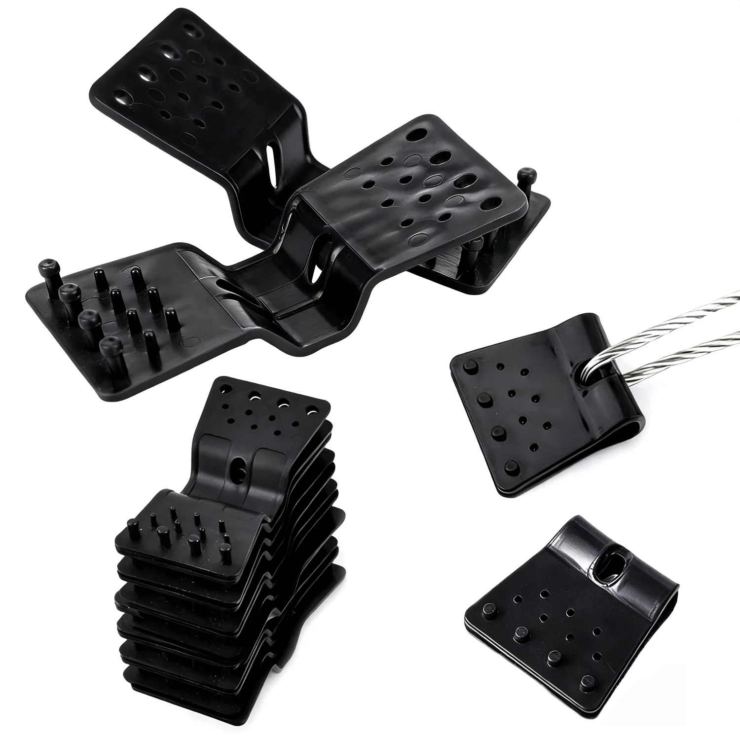 10-50pcs Sun Shade Net Clips Butterfly Type Greenhouse Film Clip Garden Agriculture Tools Anti-hail Net Hook Instant Grommet
