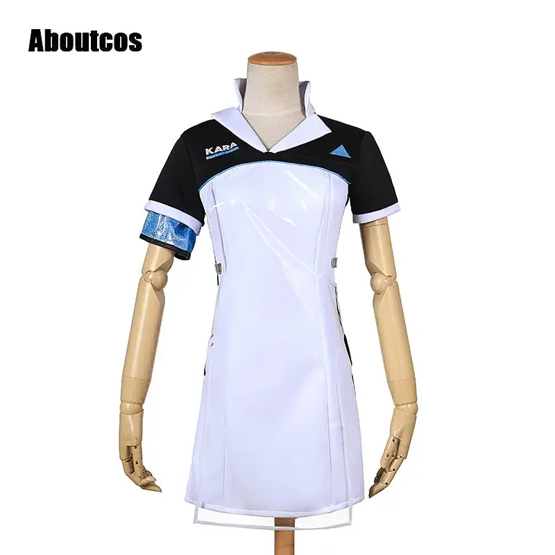 Aboutcos New Game Detroit Become Human Connor KARA Cosplay Costume Code AX400 Agent Outfit Unifrom Cosplay Costume Halloween