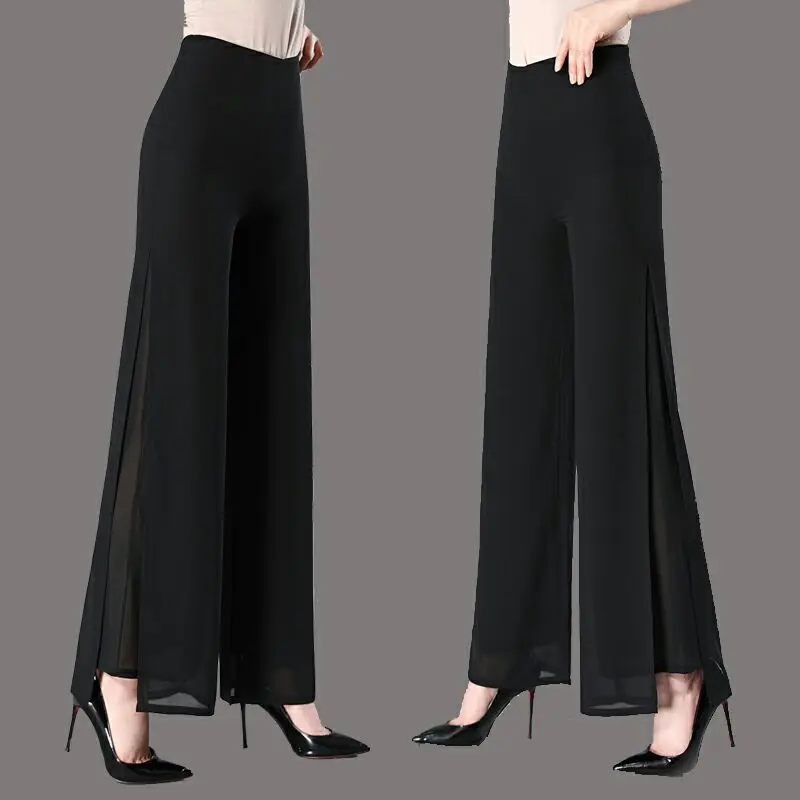 Spring and Autumn New Women's Slim Fit Versatile Korean Style Loose Fashion Pants with Hanging Legs for Women Women's Pants W46