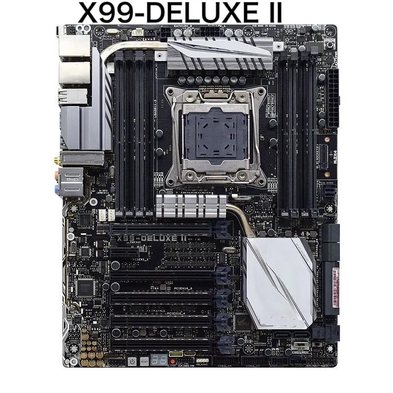 For ASUS X99-DELUXE II Motherboard PCI-E3.0 M.2 LGA 2011 V3 DDR4 ATX X99 Mainboard 100% Tested OK Fully Work Free Shipping