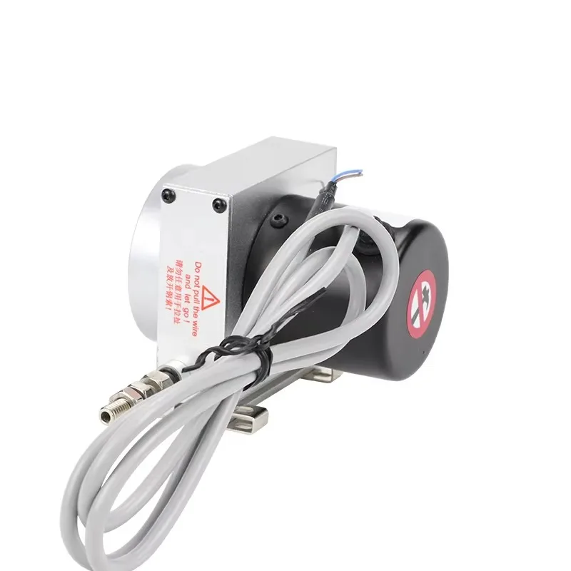 Sensore di lunghezza del cavo da disegno Trasduttore di posizione del cavo del sensore di spostamento della fune metallica con uscita resistiva da 1000 mm in vendita