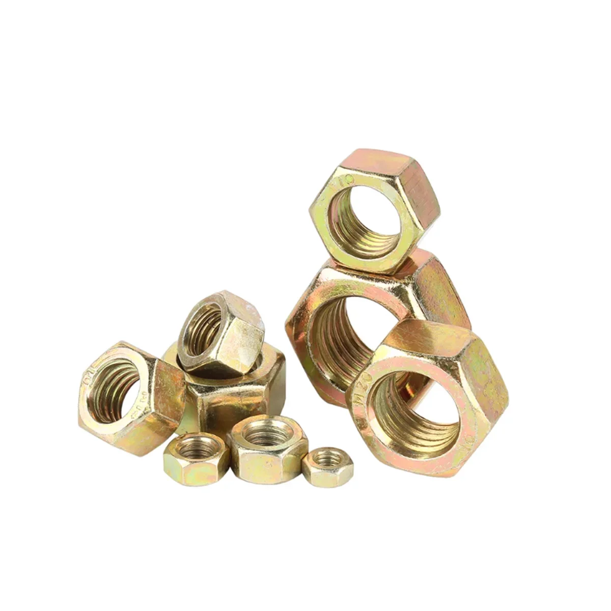 

8.8 Grade Carbon Steel Color Zinc Plated Hexagonal Locking Nut M2M3M4M5M6M8M10M12M16M18M20