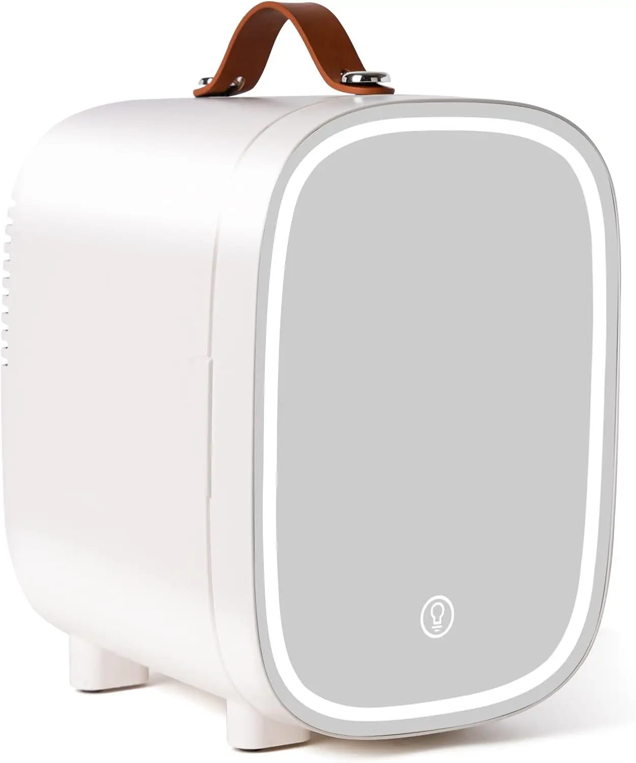 4L Mini Fridge with LED Mirror, Cooling & Heating for Skincare, Drinks, Car and Home Use