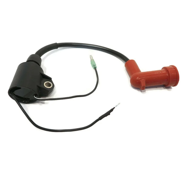 Outboard Ignition Coil Assy 63V-85570-00-00 For Yamaha 9.9HP 15 HP Boat Engine CDI System High Tension Coil Spark Plug Cap - view 3