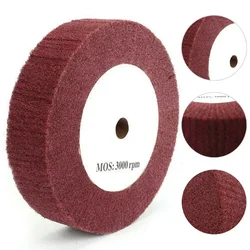 Abrasive Nylon Grinding Wheel 320# Scouring Pad Non-Woven Flap  Wheels Polishing Disc Buffing Without Sand 125*50