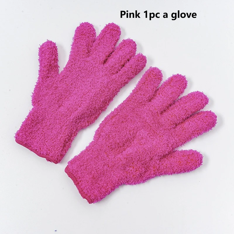 1 st microvezel-stofdoekhandschoenen - rekbare en ademende schoonmaakhandschoenen, niet-waterdicht voor auto's, boten, campers, zwembaden, huis, keuken