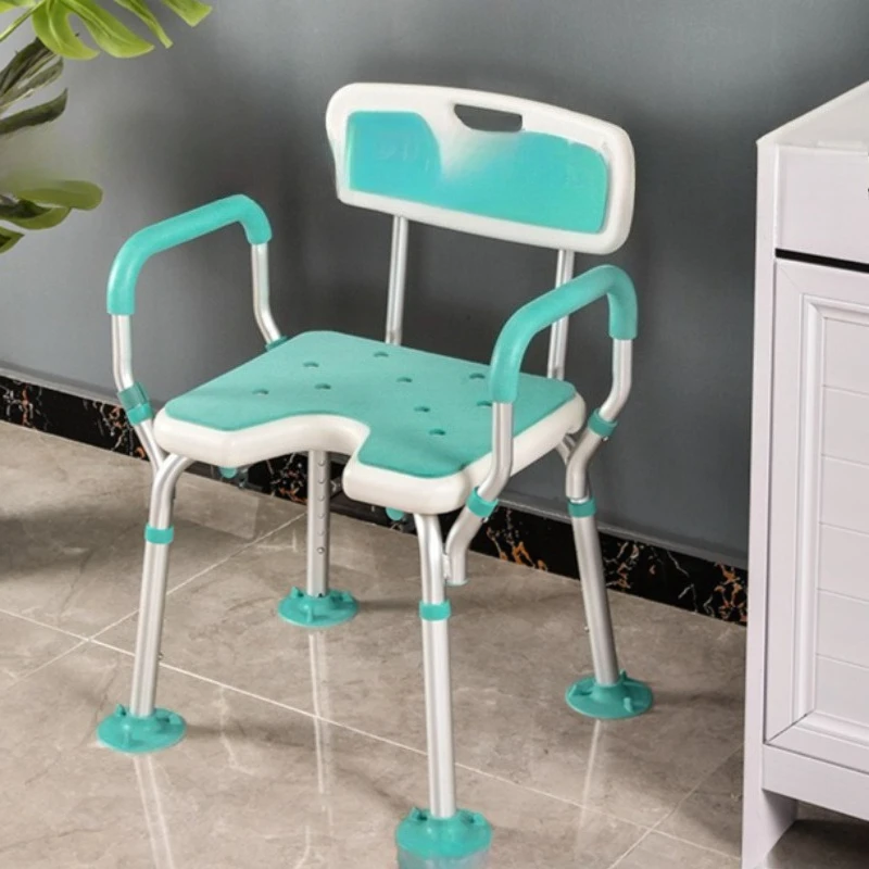 Taburete de baño ajustable para hombre mayor, lugares públicos, taburete nórdico para baño interior, cocina, muebles ergonómicos para el hogar, Banqueta Ls40ysd