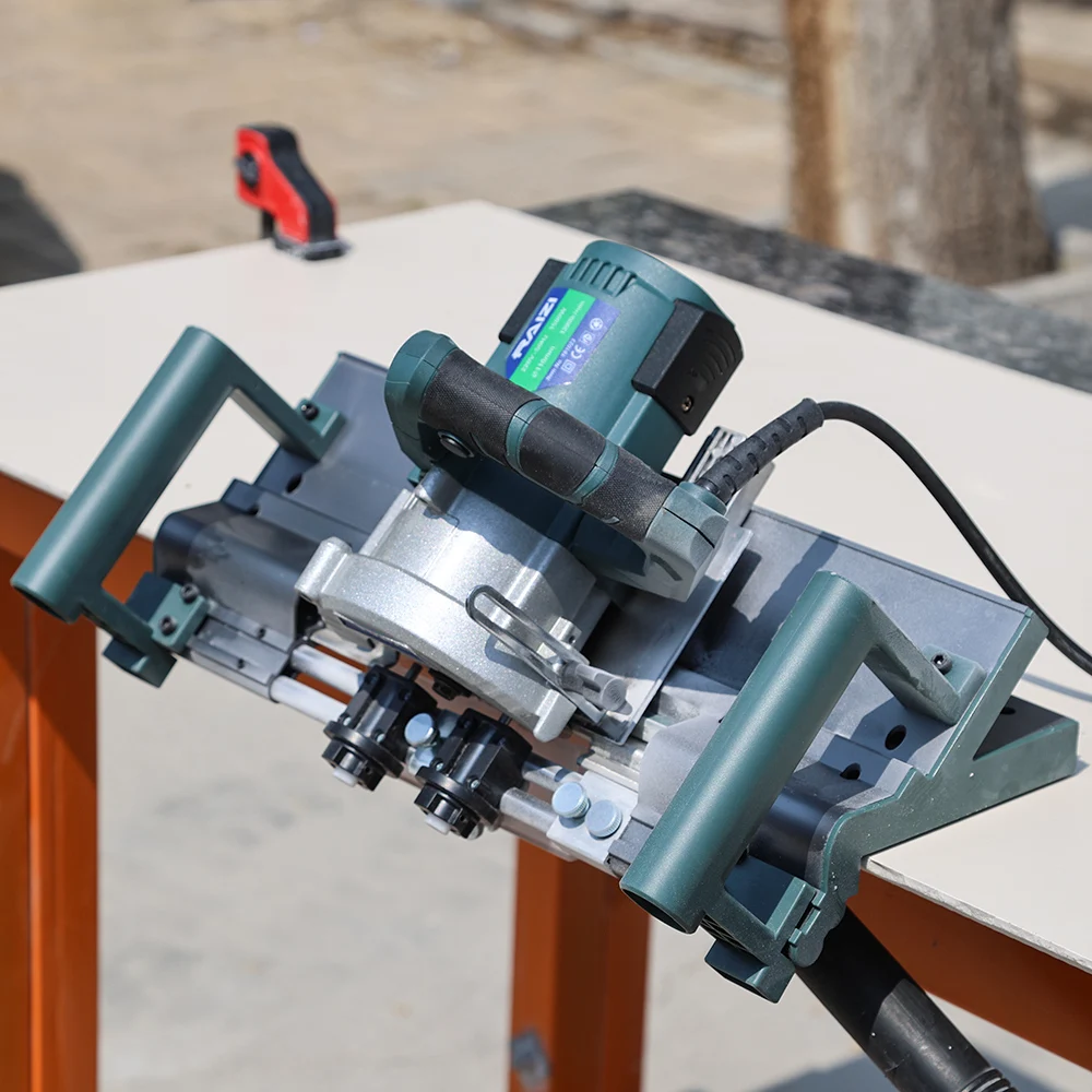 Porcelain Ceramic Tile Edge Chamfer Cutter Marble Beveling Machine 45 Degree Electric Miter Tool Dust Extraction 1.5kW 110V