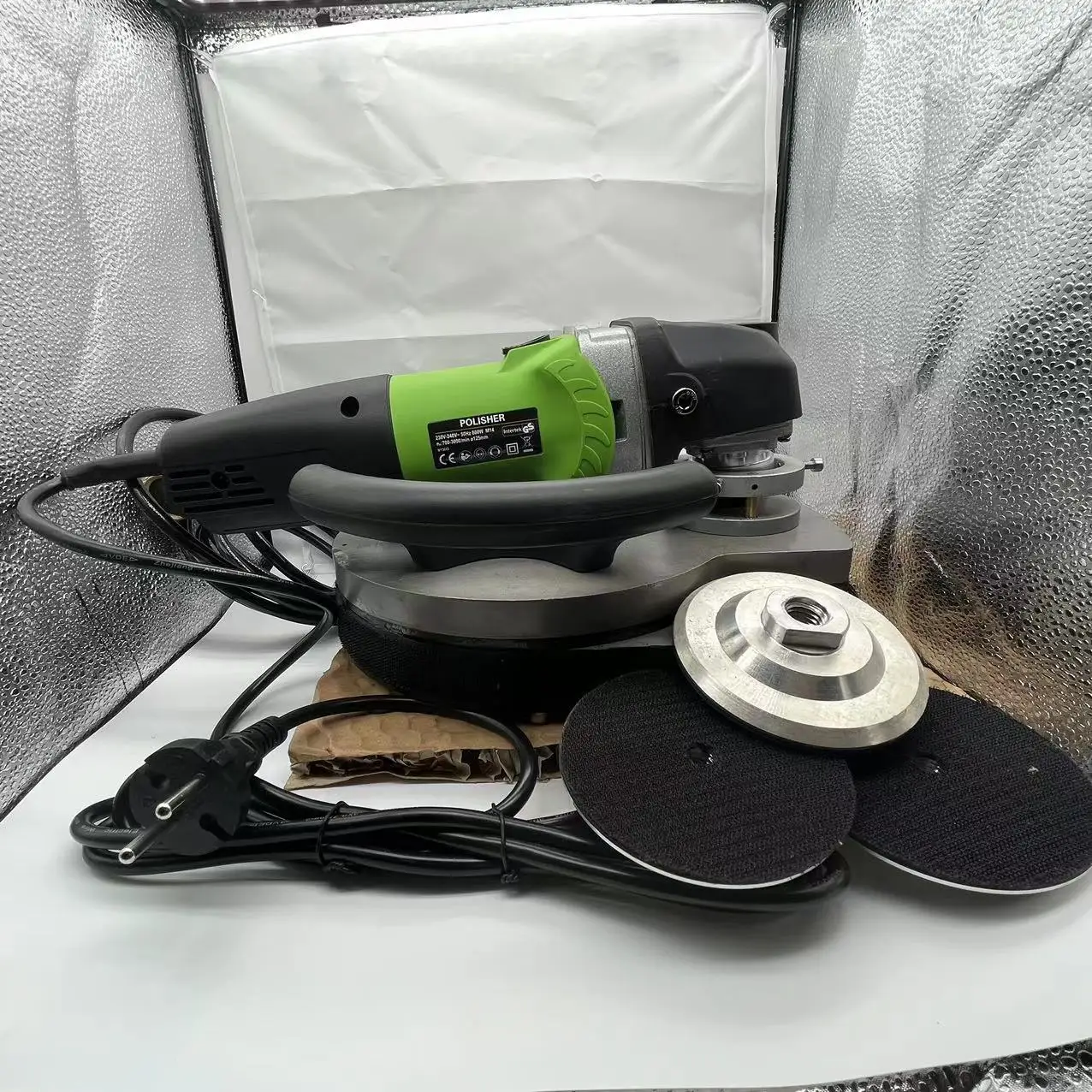 ملمع كواكب كهربائي ثلاثي الرؤوس من بايكسين للحجر