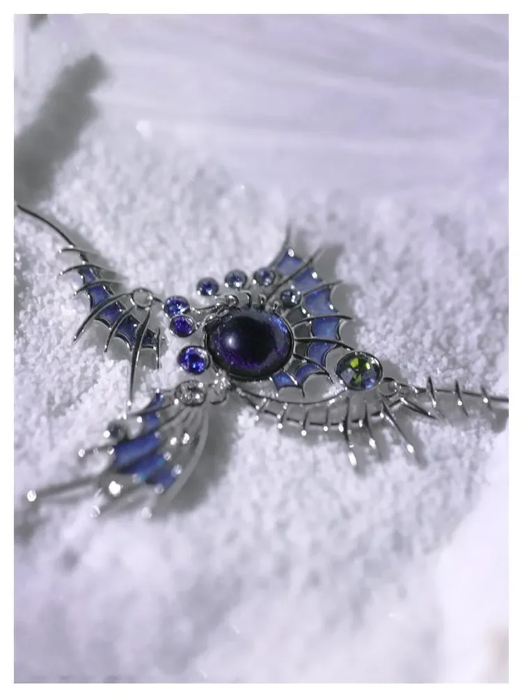 Vuguard אופנה סגנון כוכבים צבע שמים שחרור דבק עכביש רשת הכנף יוניסקס שרשרת הכי יפה ומסתורי