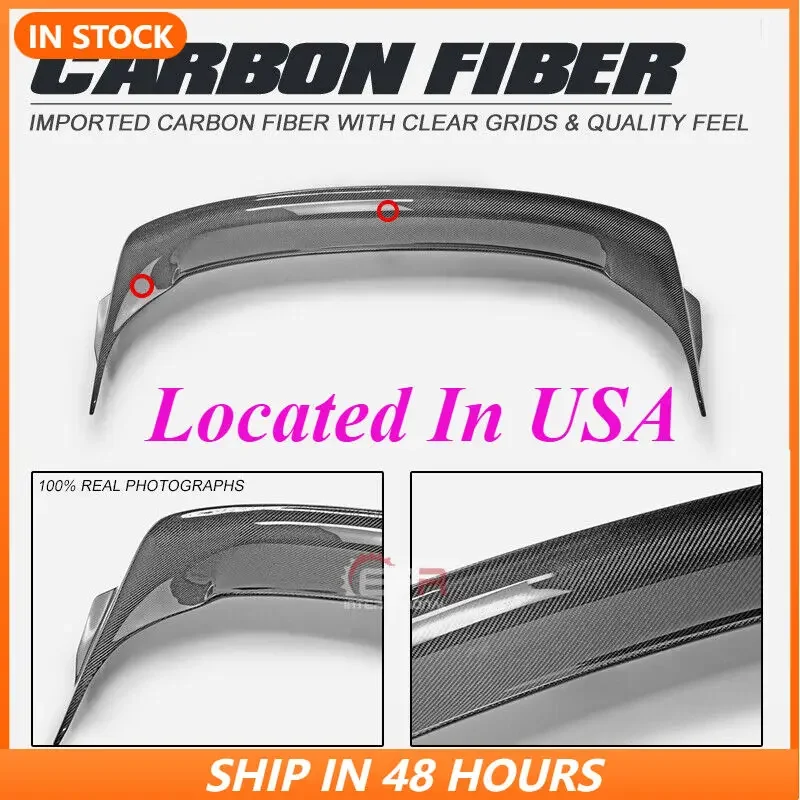 

For Honda Civic Hatchback FL5 Rear Trunk Spoiler Middle Wings Carbon Fiber