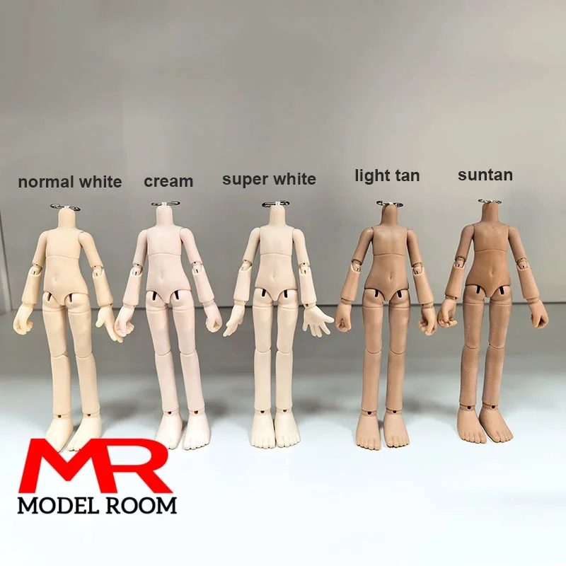13cm Yam Body Shape BJD Doll Body 1/12 OB11 Replacement Body with Big Hands Feet Fit GSC Head Sculpts