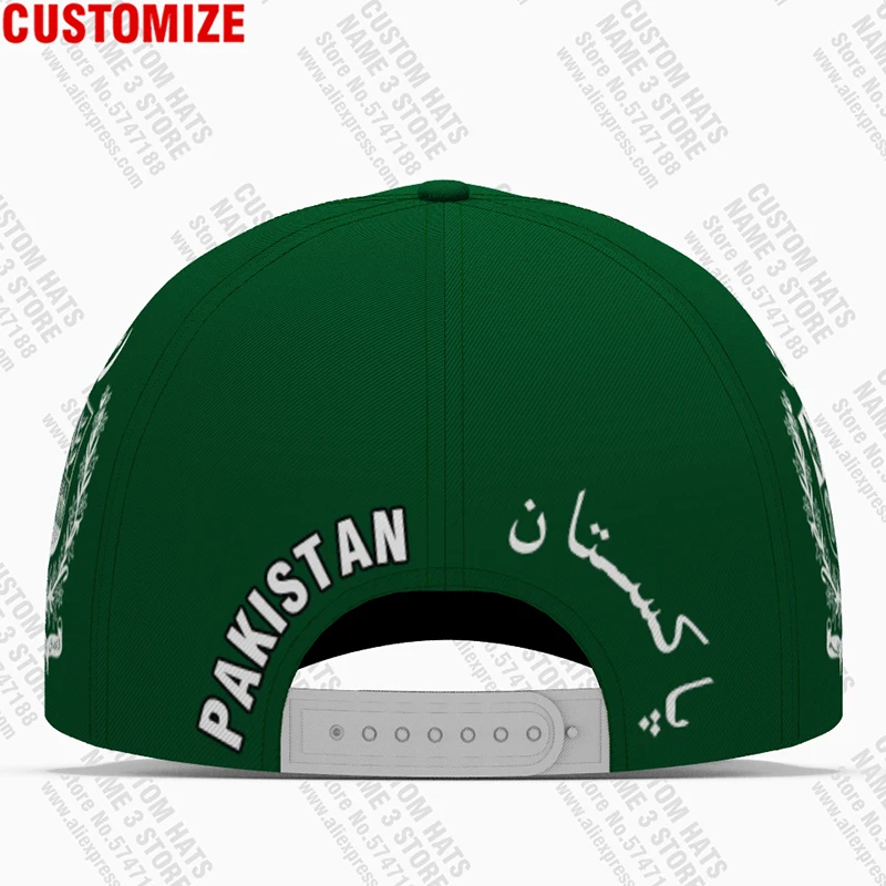 Pakistan Baseball Caps Custom Name Team Logo Islam Arabic Hats Pak Country Travel Islamic Pk Nation Pakistani Arab Flag Headgear