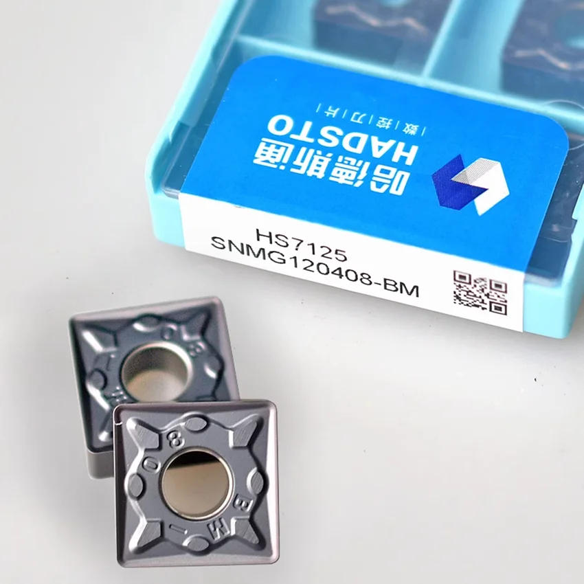 HADSTO SNMG120404-BM HS7125/SNMG120408-BM HS7125/SNMG120412-BM HS7125 CNC blade carbide insert 10pcs/box