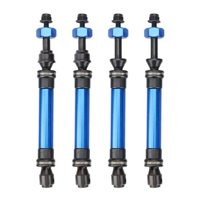 4Pcs Metal Heavy Duty Drive Shaft CVD for 1/10 Trxs Slash Rustler Stampede VXL 4X4 4WD RC Car Upgrade Parts