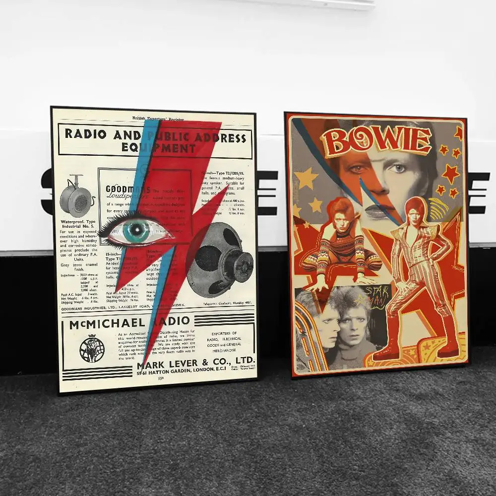 Classic D-David Bowie Poster Print A5 A4 A3 A2 Wall Art Decor for Room Office Gift for Fans