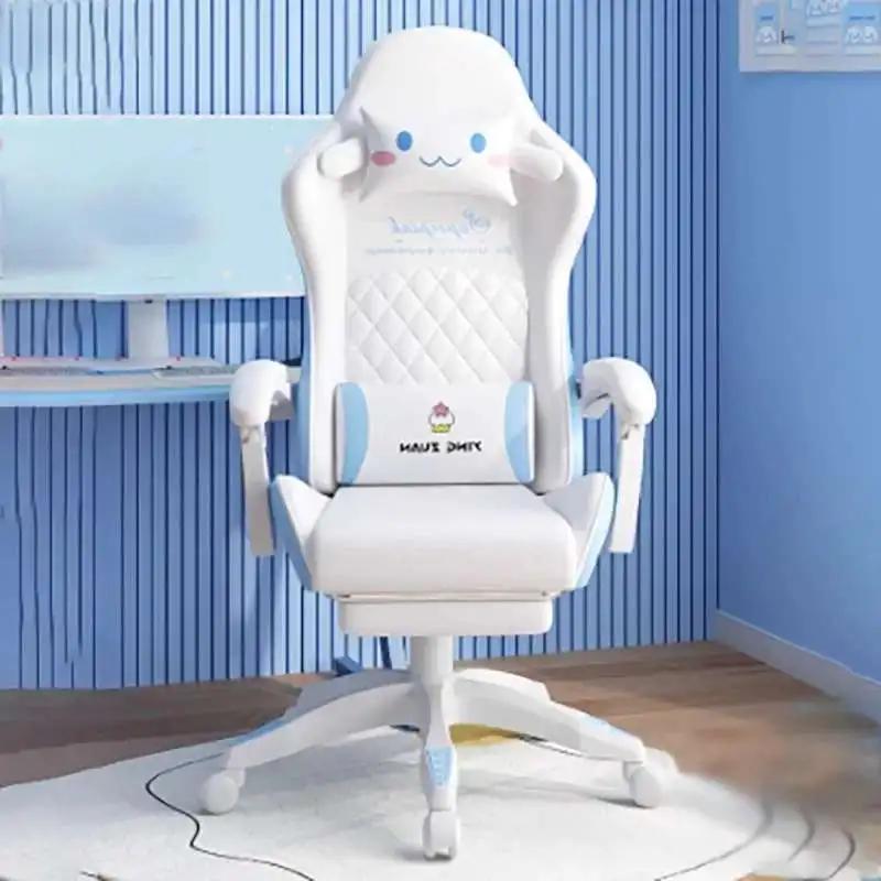 

Decoration White Office Chair Wheels Armrest Design Nordic Gaming Chair Swivel Advanced Sense Chaises De Bureau Home Furniture
