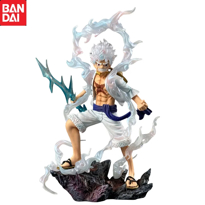 28CM One Piece Anime Statue Collection Decoration Gear Fifth Sun God NikaAction Figure Lightning morphology Decoration Doll Toys