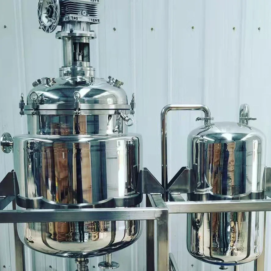 Glass and Stainless Steel Chillers Ethanol Extraction 100L Crystallization Reactor for Crystal Isolate from Oil