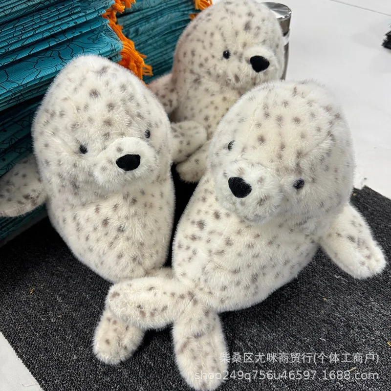 

Cuddly Spot Seal Plush Toy Marine World Cute Seal And Sea Lion Stuffed Animal Collectible Ocean Soft Sleep Pillow Kid Gifts