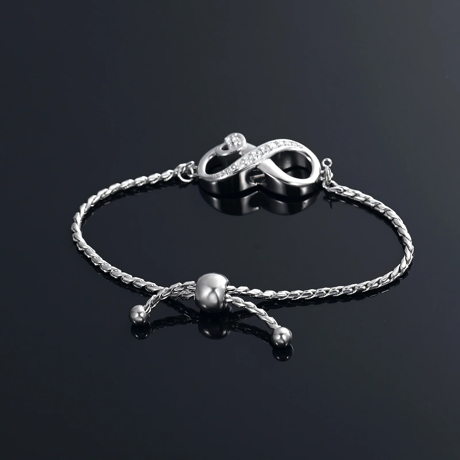 Infinity Small Urns Cremation Bangle Stainless Steel Memorial Ashes Holder Adjustable For Women Keepsake Jewelry Free Engraving