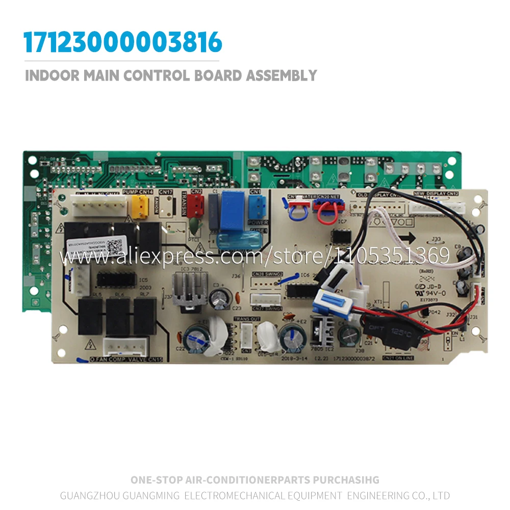 Indoor main control board assembly 17123000003816 V-KIK65-DAN-B MB95F698K For Midea Indoor Unit KFR-65T2-TR KFR-72T2/D-TR New