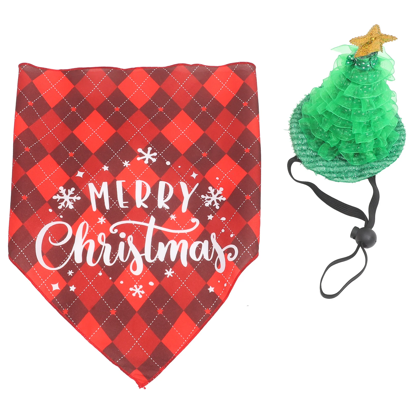 

1Set Christmas Pet Hat Bandana Adorable Dog Xmas Hat Lovely Triangle Scarf Party Costume Decor Christmas Party Pet Costume