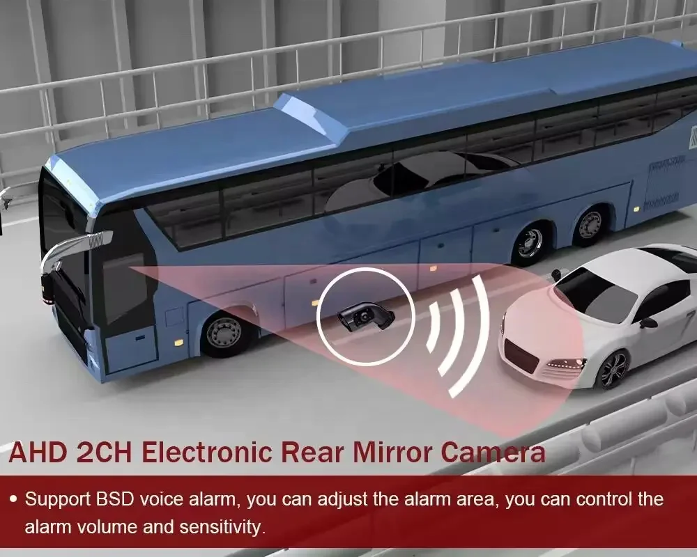 شاحنة سيارة للجانب AI العمياء 10.36in 2ch IPS DVR 256G الجانب الأيمن الأيسر الرؤية الخلفية عكس مرآة احتياطية #6