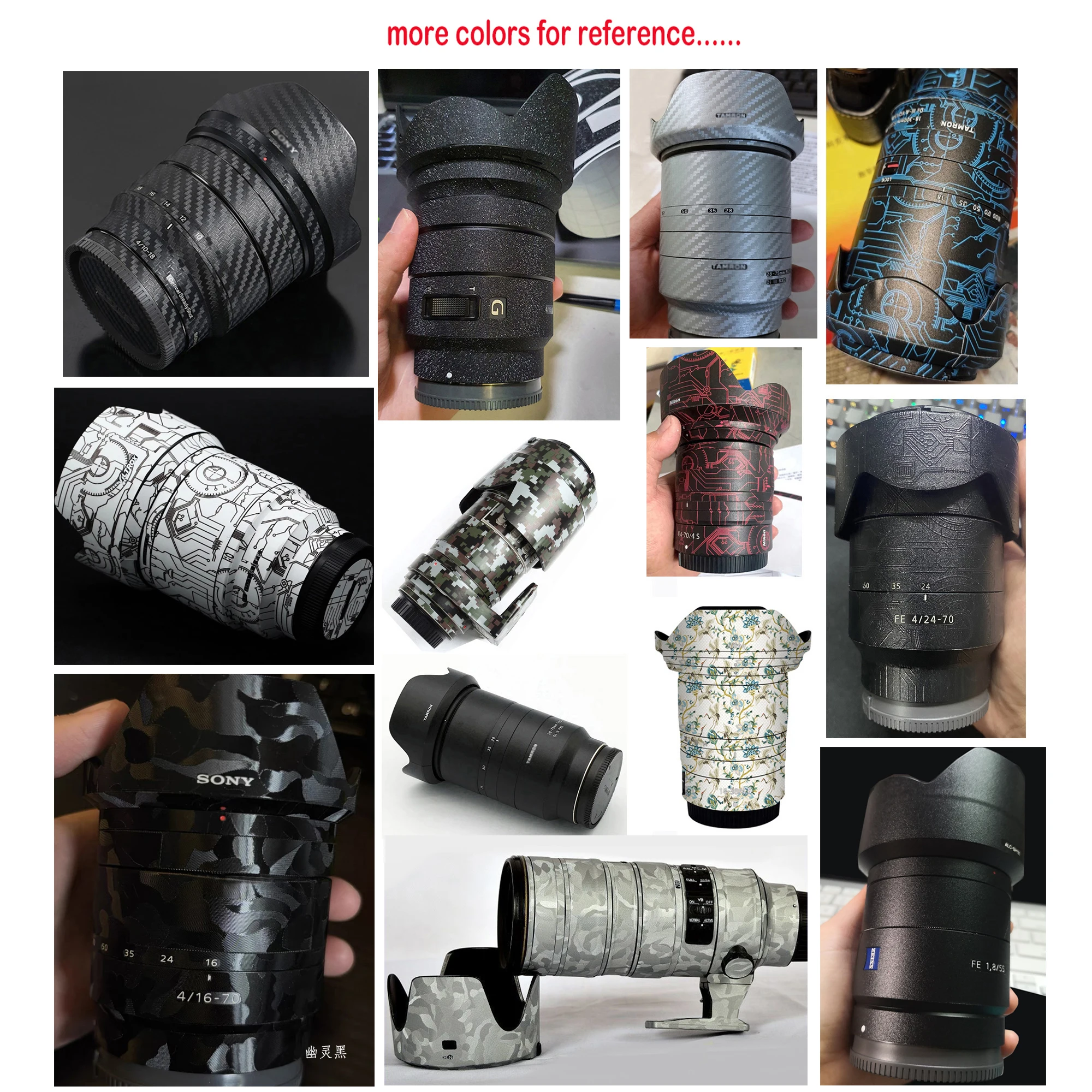 واقية ملصق الجلد ل Tamron SP 70-200 مللي متر F/2.8 Di VC USD A009 70-200 F2.8 عدسة نيكون F كانون EF-Mount معطف التفاف ملصق مائي