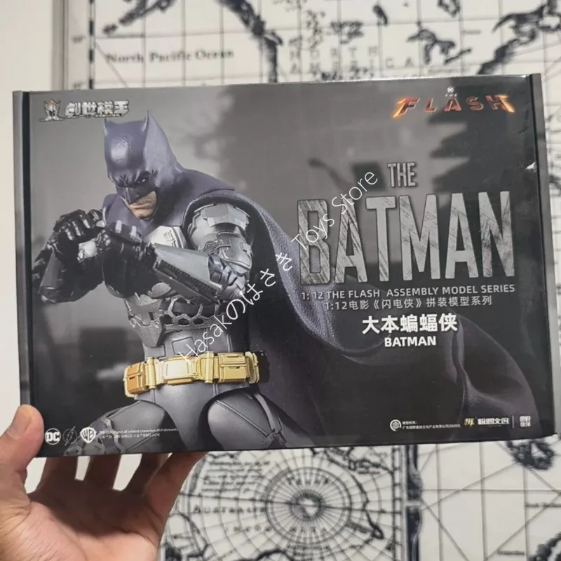 

In Stock Modoking The Flash 1/12 Batman Ben Affleck Suit Motorcycle Batmobile Assembly Action Figure Collectible Toy Gift
