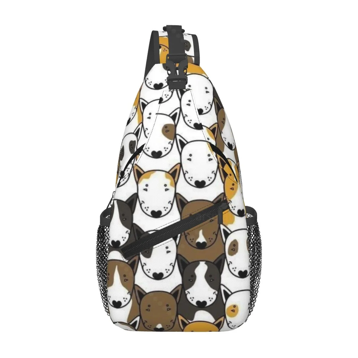

Bull Terrier Sling Bag Travel Crossbody Backpack Chest Bags Lightweight Casual Shoulder Daypack for Sport Hiking
