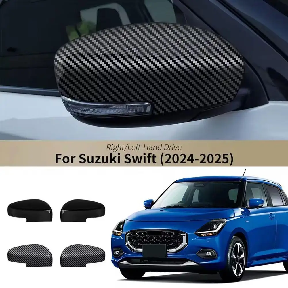 

Carbon Fiber Style Car Rearview Mirror Cap ABS Cover for Suzuki SWIFT 2024 2025 Accessories