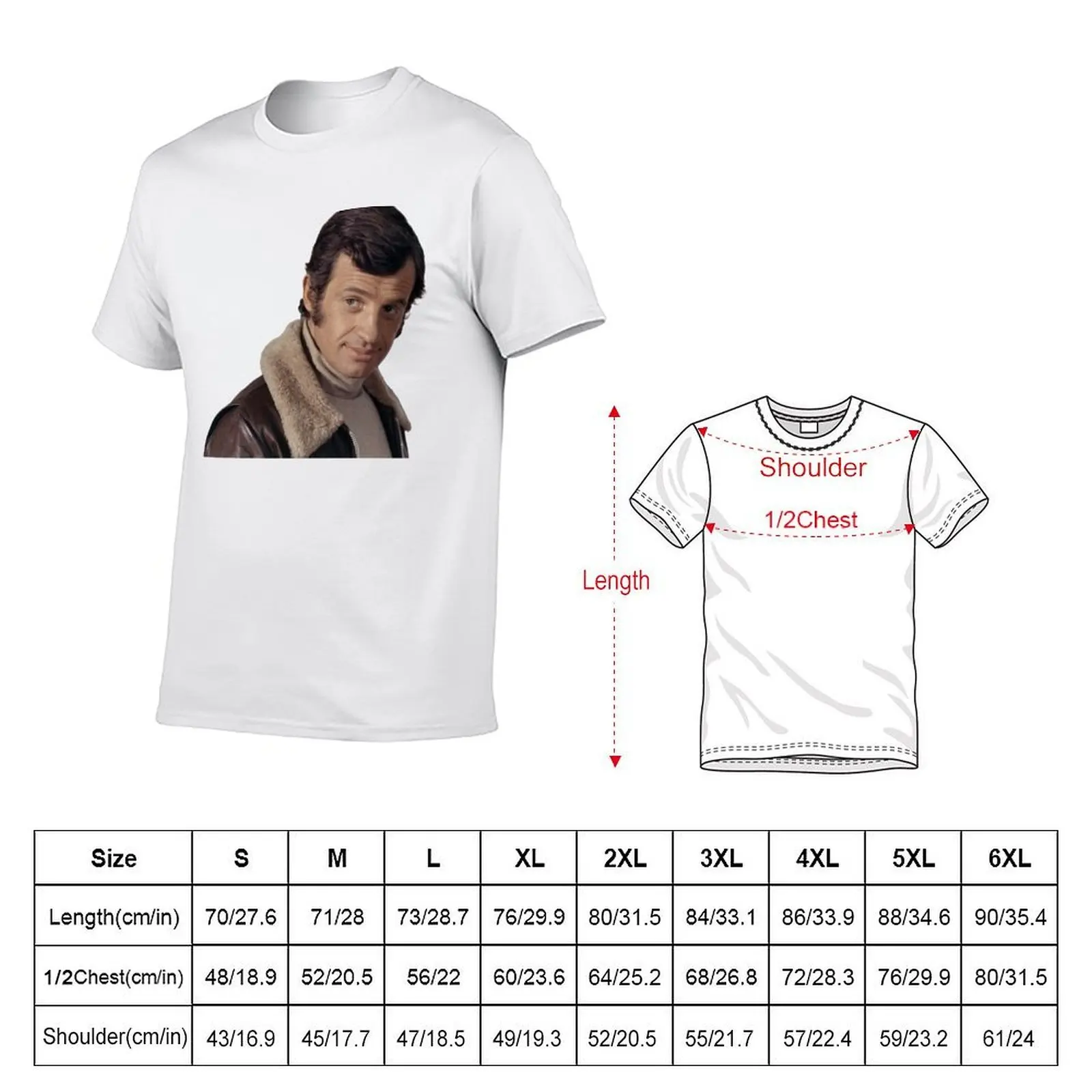 Jean Paul Belmondo T-Shirt quick-drying for a boy T-shirts for men cotton