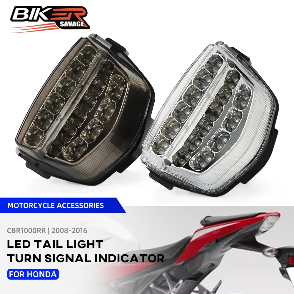 For HONDA CBR1000RR LED Tail Light Turn Signals Indicator Motorcycle Accessories Brake Blinker Integrated Lamp CBR 1000RR