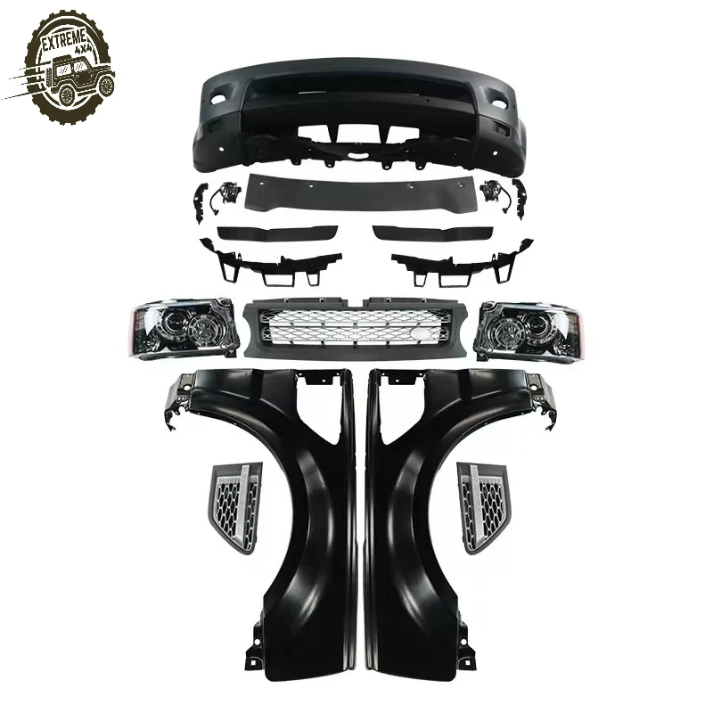 

Комплект обвеса для Land Rover Range Rover Sport 2005-2009 годов, обновление до модели 2010 года, комплект бамперов (из старого в новый), фары