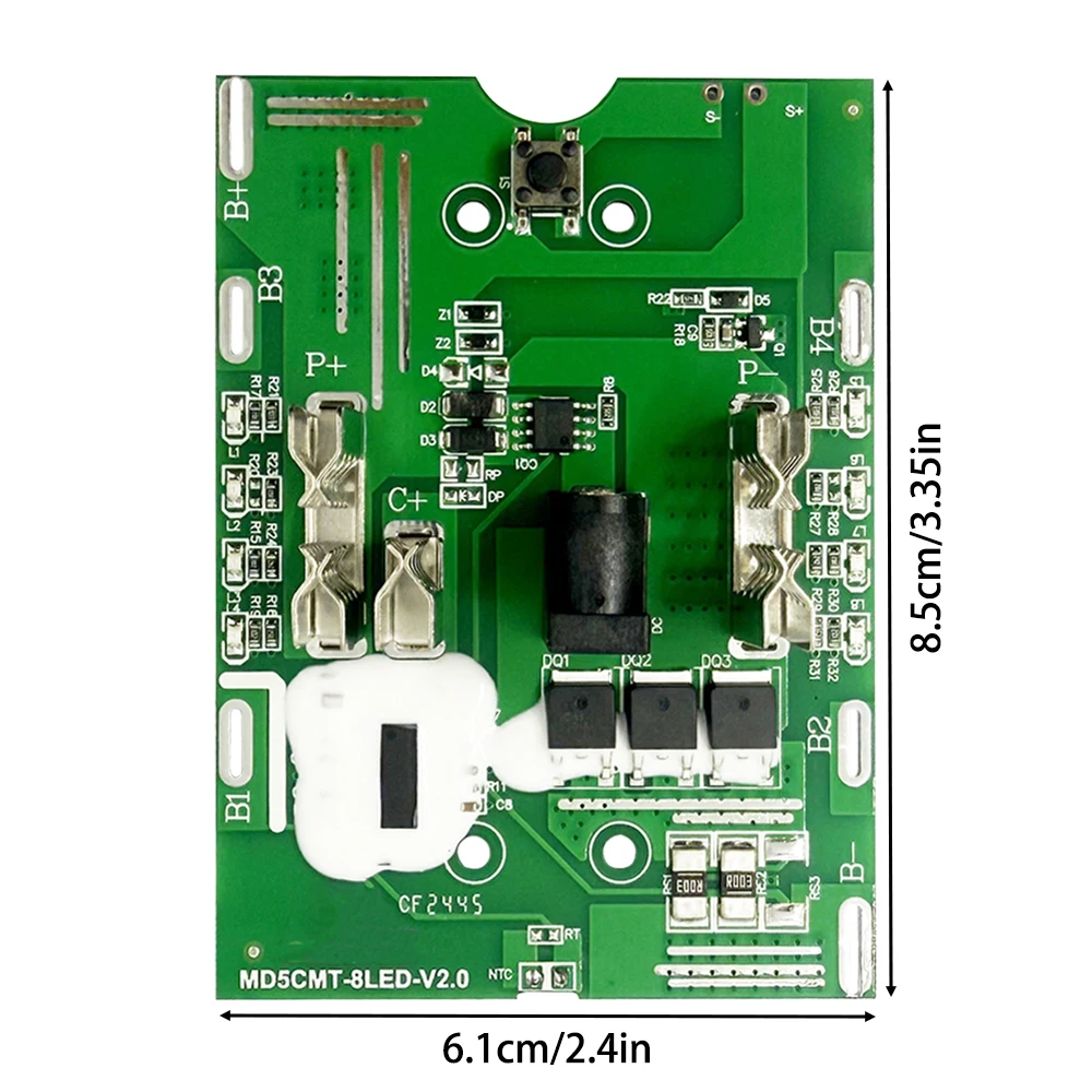 5s2p 18650 Lithium Battery Case Storage Box PCBA BMS Protection