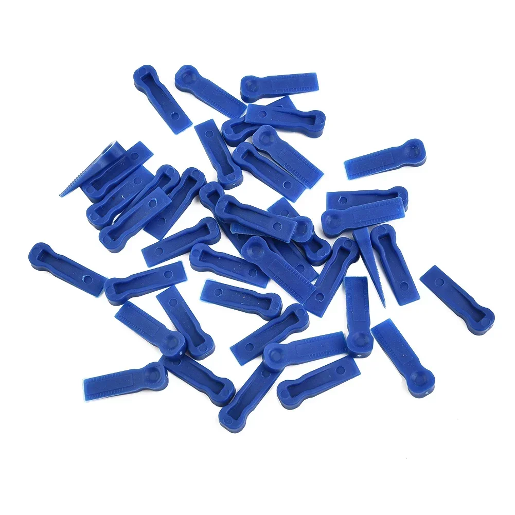 100pcs Plastic Tile Spacers Reusable Positioning Clips Wall Floor Tile Tools Wedge Spacers Leveling Clips Floor Laying Tools